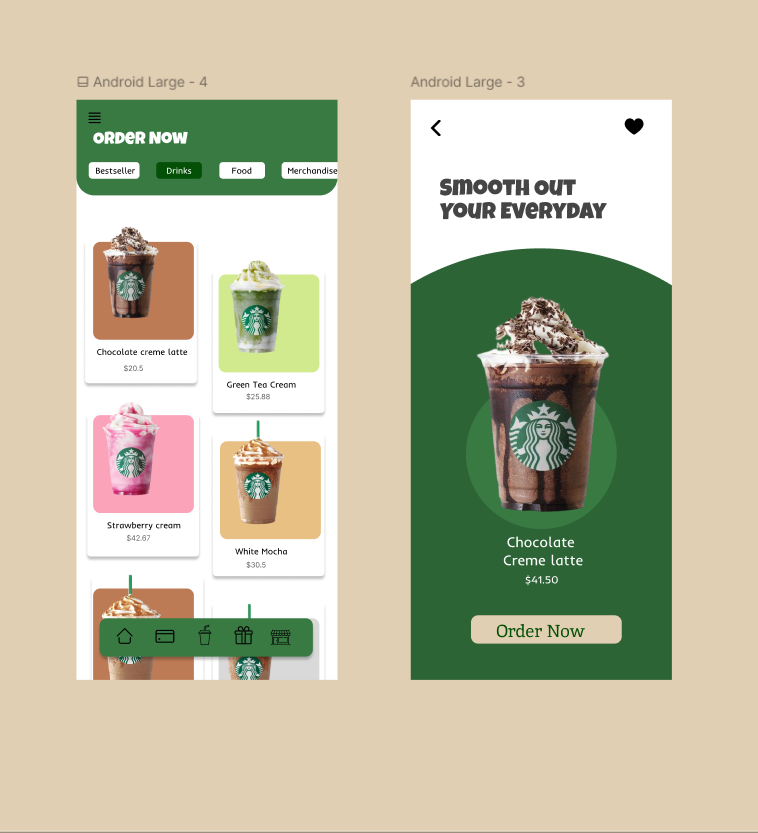 Starbucks App redesign design figma starbucks ui uidesign