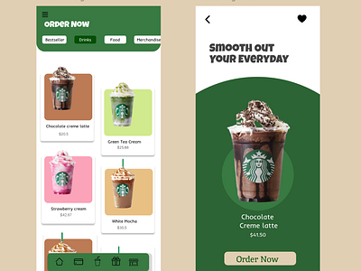 Starbucks App redesign design figma starbucks ui uidesign