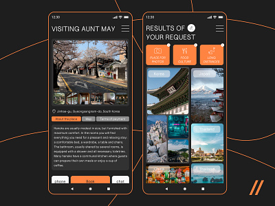 Travel Mobile Android App android app app screen design booking dashboard design interface ios mobile app mobile design mobile ui purrweb travel trip ui ux