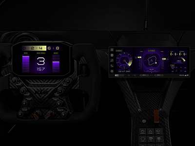 HMI concept for KTM X-BOW GT-XR automotive car graphic design gui hmi ktm ui