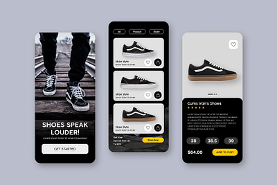 Shoe Shop Mobile App branding design figma illustration ui ui design uiux user interface web design website