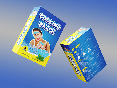 Cooling Patch Box Packaging Design baby baby food box box design box packaging branding candy packaging designer dry food fiverr food packaging freeze dry food graphic design illustration label label design logo packaging packaging design pouch