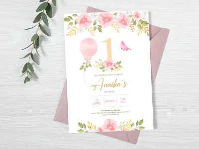 Birthday party invitation card 👑 design dribbble graphic design illustration illustrator photoshop birthday