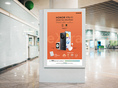Brand - HONOR Poster design banner mobile photoshop poster watch
