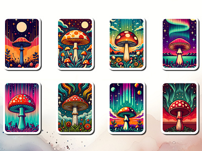 Retro Groovy Mushroom Tarot Card Design For T Shirt digital design digital prints graphic design graphics mushroom mushroom clipart mushroom tarot card printable sarcastic tarot skeleton tarot card t shirt tarot card bundle tarot card design tarot card png tarot sublimation tarot t shirt design the mom tarot card trendy tarot card