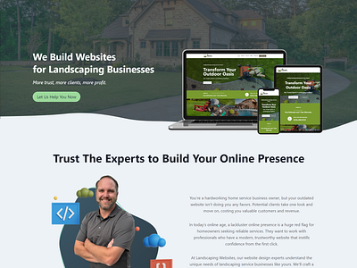 Website development specializing in Landscaping business