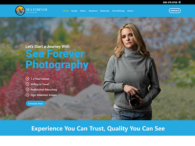 Photography website concept