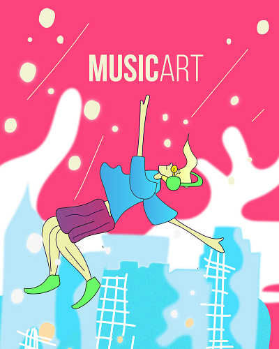 Music Art art design flat graphic design illustration music pop urban vector