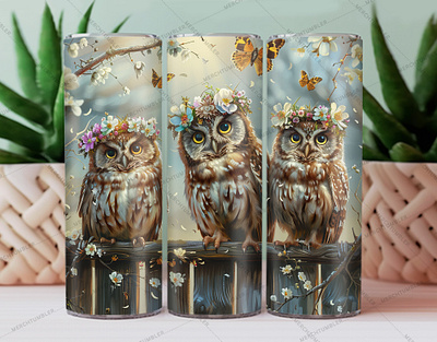 Watercolor Owl Skinny Tumbler Wrap 20 oz tumbler 30 oz tumbler color image custom tumbler design tumbler illustration owl art owl tumbler owl vector photography seamless tumbler skinny tumbler sublimation tumbler design tumbler sublimation tumbler template tumbler warp vector art watercolor template waterslide tumbler