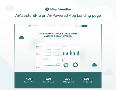 AiAssistantPro App Landing Page Download 2024 aiassistantpro app landing page bootstrap d2c designtocodes landing page landing page templates one page personal app landing page seo friendly seo optimized tailwind css website template