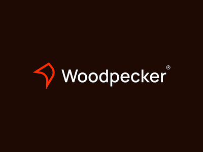 Logo Design for Woodpecker brand branding elegant geometrical geometry graphic design illustration logo logotype minimalism minimalistic modern