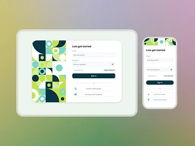 Sign in UI Design app design desktop ui landing page ui log in log in mockup log in screen minimal mobile ui mockup modern responsive sign in sign in design ui ux design web design