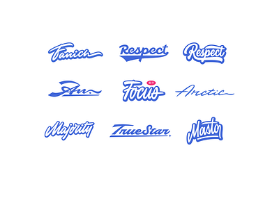 Lettering collection branding design graphic design illustration lettering logo typography ui ux vector