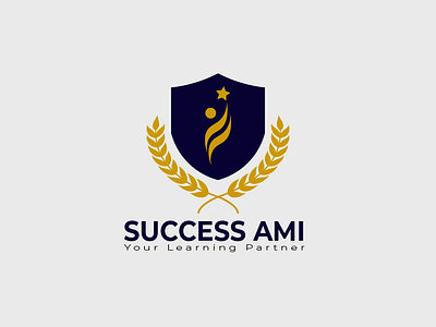 Success Ami Logo design academic logo aducation aducation logo brand identity branding business businesscard designer design free logo graphic design graphics designer illustration logo success ami