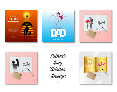 FATHER'S DAY WISHES SOCIAL MEDIA DESIGN dad design father fathers day card fathersday fathersdaygifts happy happy fathers day social media post wishes