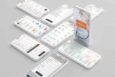 Patient Therapy Application app design medical app mobile app ui mobile application ui ui design