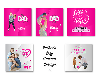 FATHER'S DAY WISHES SOCIAL MEDIA DESIGN dad design father fathers day card fathersday fathersdaygifts happy happy fathers day social media post wishes