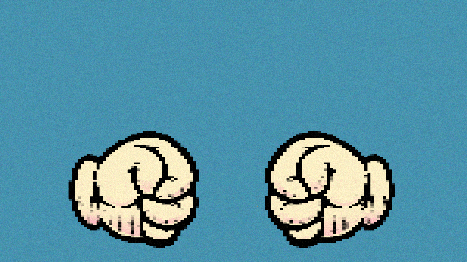 Fist Bump - 80s Arcade Game 2d animation after effects animated gifs animation arcade comic fist loop animation pixel art vintage