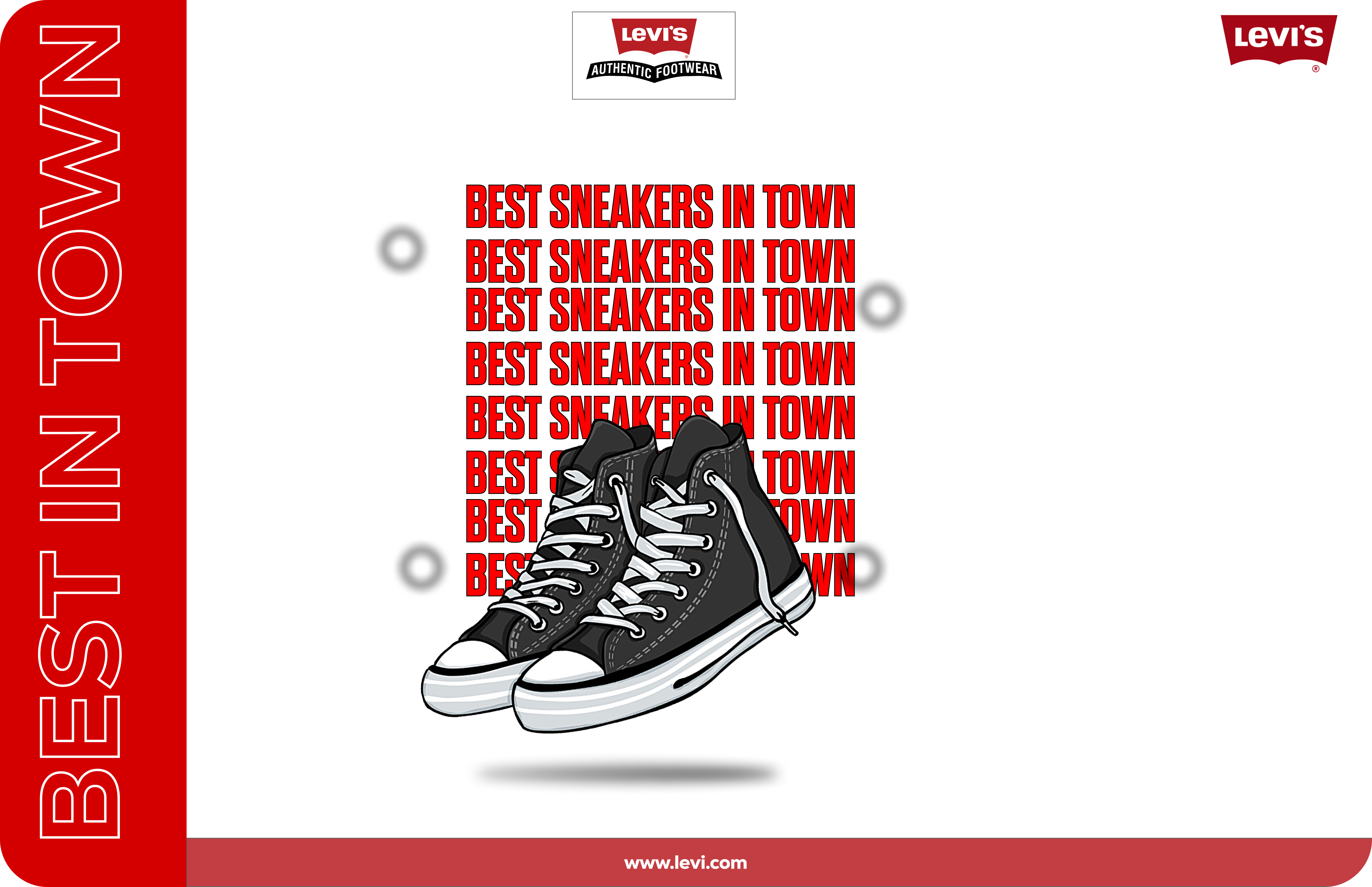LEVI'S Poster Design adobe photoshop branding graphic design levis motion graphics sneakers