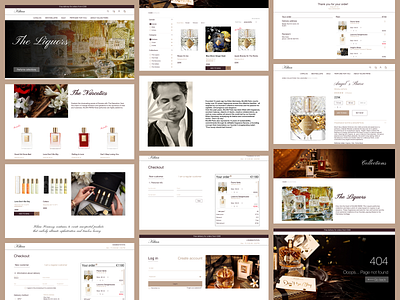 Redesign for perfume store Kilian Paris design mockup responsive typography ui uiux web design