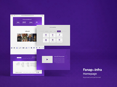 UI template for fanap-infra.com graphic design ui