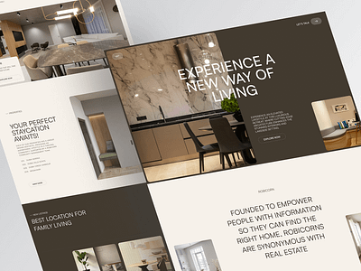 Rubricon - Real estate Landing Page branding design figma illustration ui ui design uiux user interface web design website
