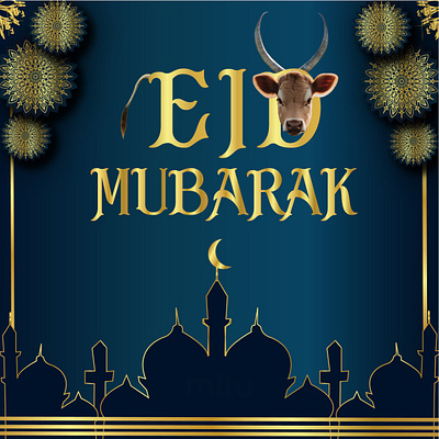 EID MUBARAK BANNER 3d animation branding eid eid mubarak banner eidmubarak graphic design logo motion graphics ui