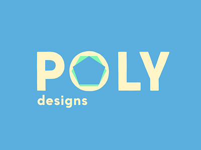 BRAND LOGO - "Poly Designs". abstract brand colours complex cover design graphic design illustration logo minimalist palette shapes text