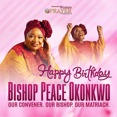 Birthday Graphics For Bishop Peace Okonkwo branding design graphic design