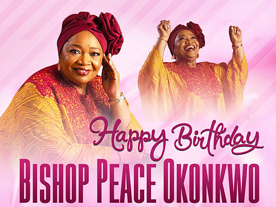 Birthday Graphics For Bishop Peace Okonkwo branding design graphic design