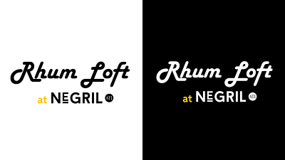 Rhum Loft (Logo) branding graphic design logo print typography
