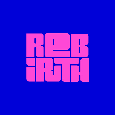 Rebirth logo branding design font for sale graphic design icon identity illustration logo logo design logotype typography vector