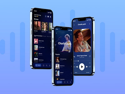 Seamless Tunes - Music Player App Concept