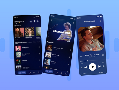 Seamless Tunes - Music Player App Concept