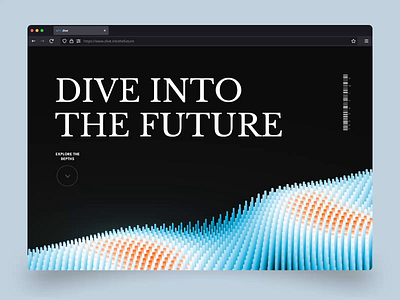 Dive into the future 3d animation motion graphics ui web design