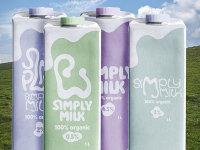 Simply Milk Branding brand design brand identity branding dairy dairy branding graphic design identity logo milk