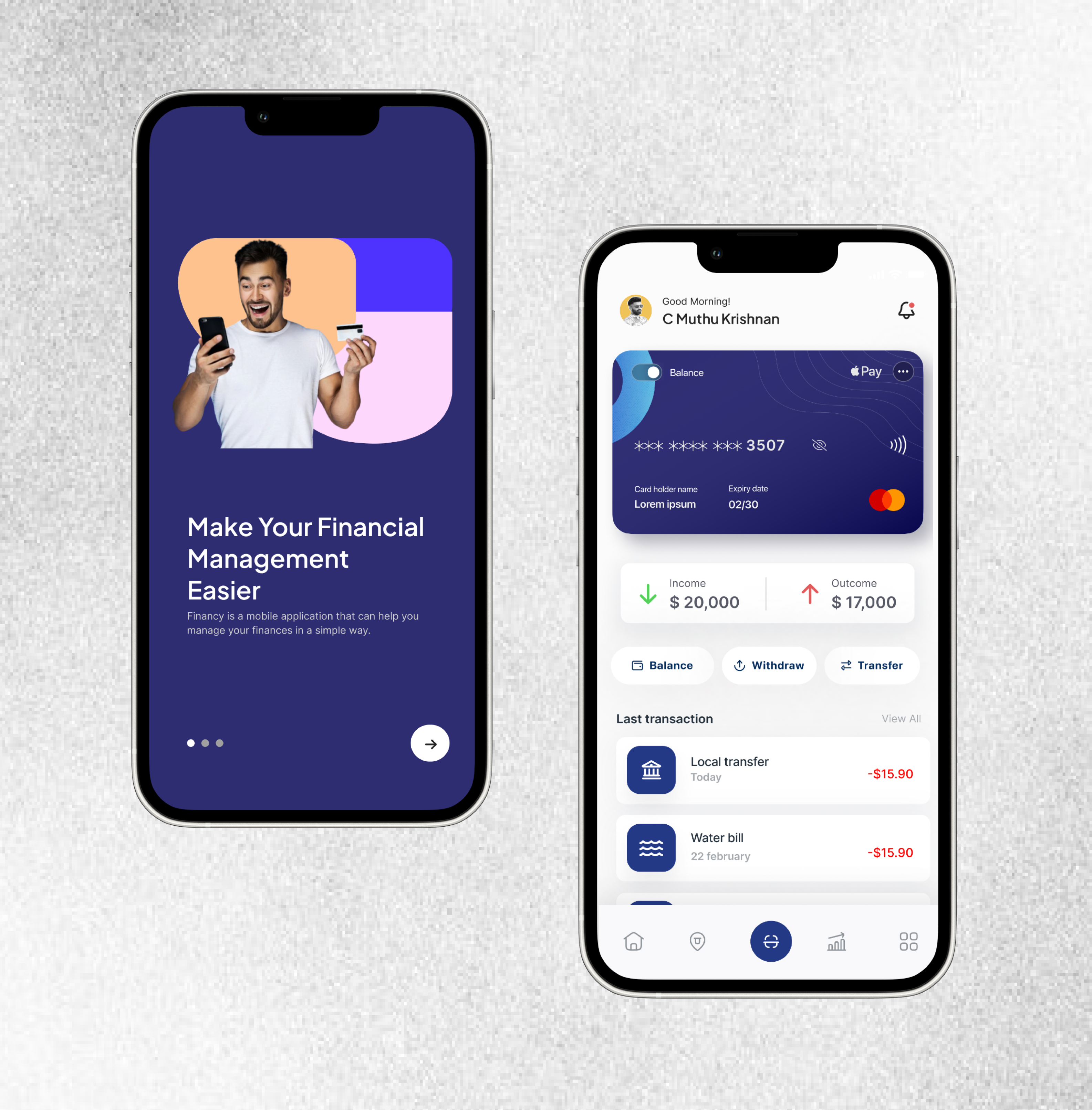 Fintech E-wallet mobile App design by Amna Ishaque on Dribbble