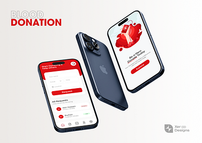 Blood Donation App Design app app design blood blood donation branding delivery design hospital medical ui web design website design