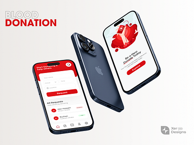 Blood Donation App Design app app design blood blood donation branding delivery design hospital medical ui web design website design