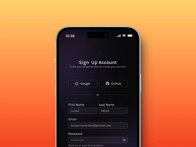 Sign Up daily ui sign up