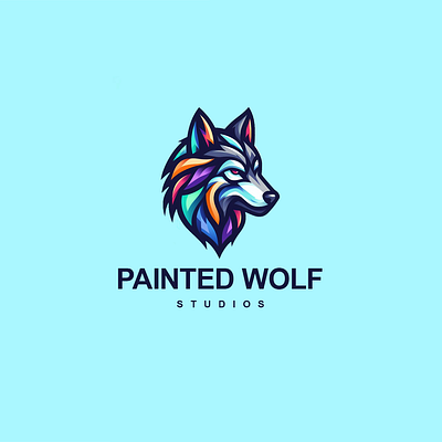 painted wolf graphic design