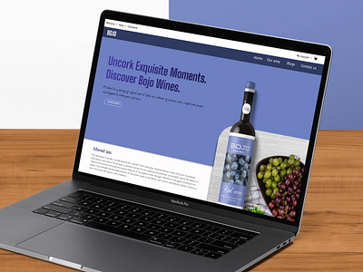 Wine yard website UI design. animation graphic design motion graphics ui