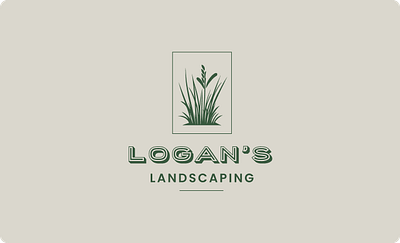 Logan's Landscaping component based data dashboard landscaping logo software ui