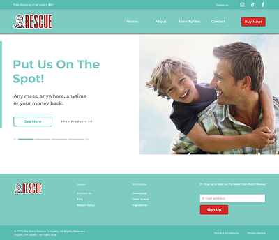 Rob's Rescue branding ui web design