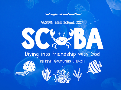 VBS 2024 #3 coral fish jellyfish kids ocean scuba underwater vacation bible school