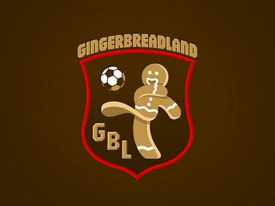 Gingerbreadland Soccer branding christmas design gingerbread graphic design illustration illustrator logo soccer sports vector