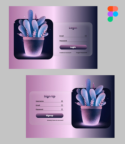 Modern Login & Sign Up page UI ui
