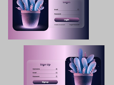 Modern Login & Sign Up page UI ui