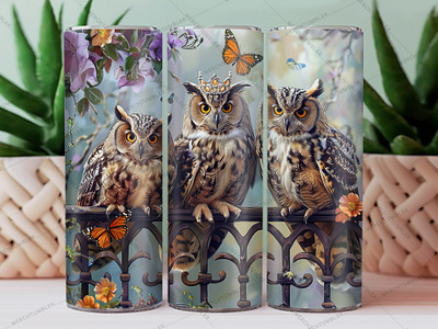 Watercolor Owl Skinny Tumbler Wrap 20 oz tumbler 30 oz tumbler color image custom tumbler design tumbler illustration owl art owl tumbler owl vector photography seamless tumbler skinny tumbler sublimation tumbler design tumbler sublimation tumbler template tumbler warp vector art watercolor template waterslide tumbler