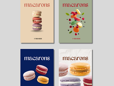 macarons poster | tricia r. aesthetic branding business poster graphic design macarons poster poster design print